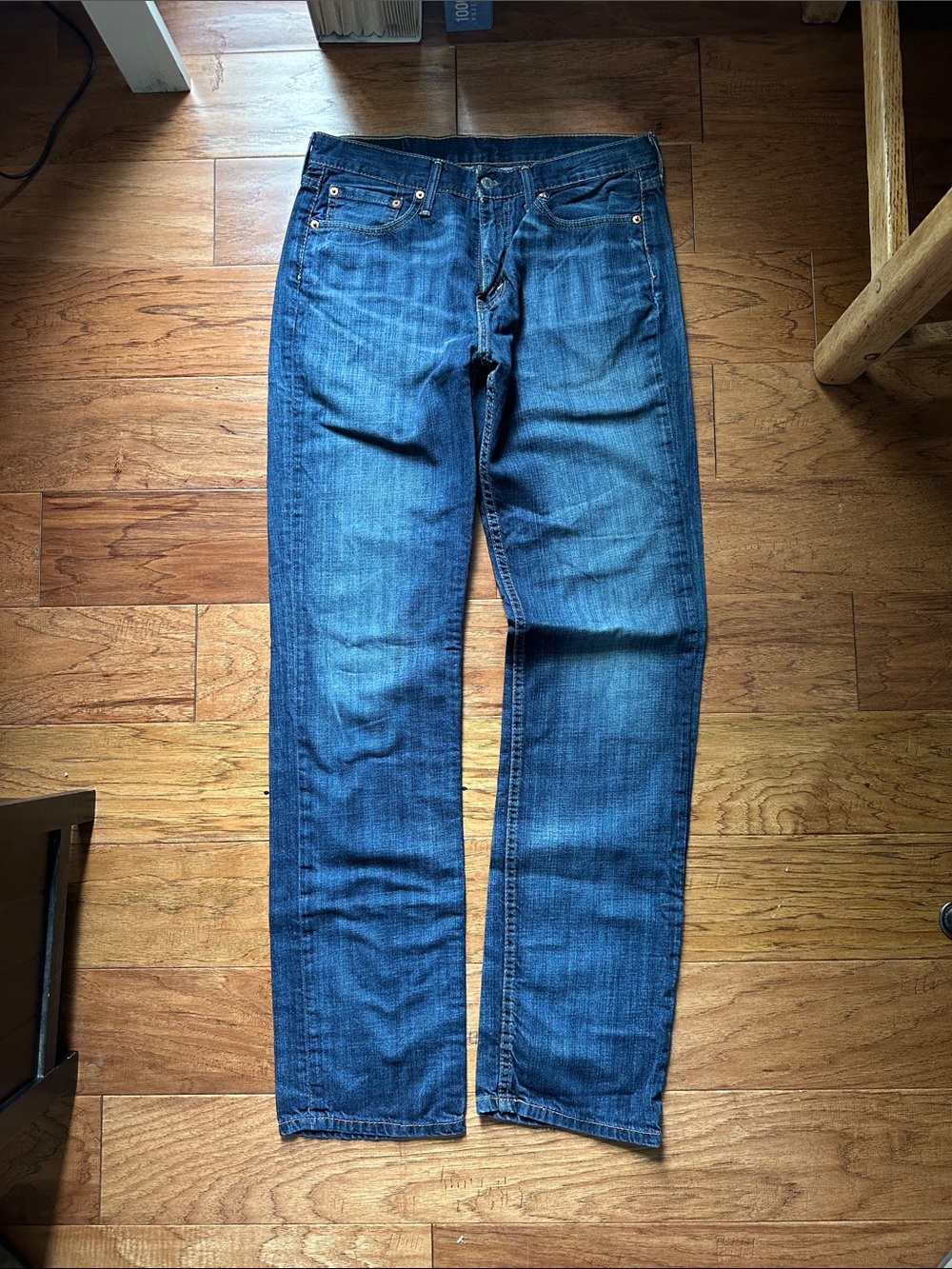 Levi's Slim Straight Men's Jeans in Dark Blue Denim